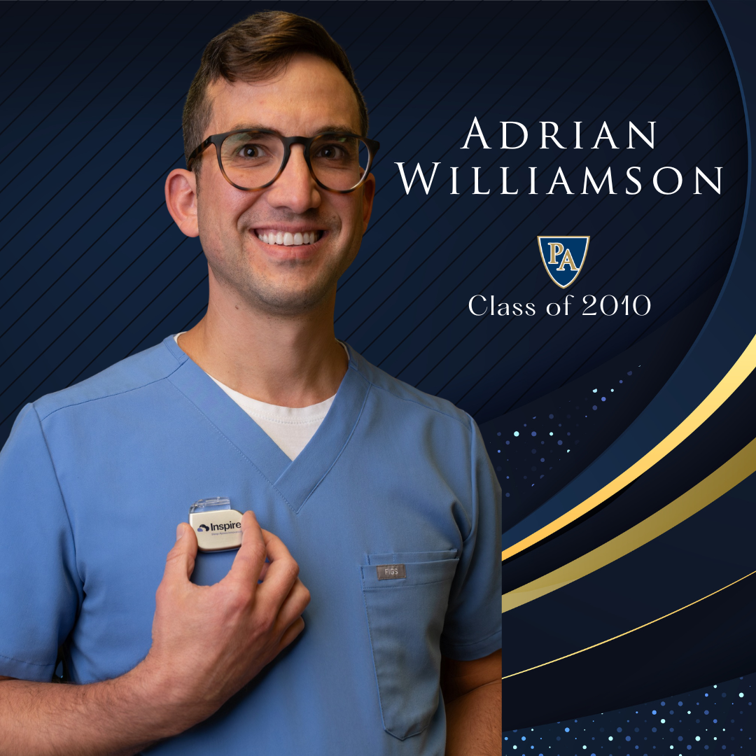 PA Alum Dr. Adrian Williamson ’10 Performs Arkansas’ First Pediatric Inspire® Implant PA Alum Dr. Adrian Williamson ’10 Performs Arkansas’ First Pediatric Inspire® Implant